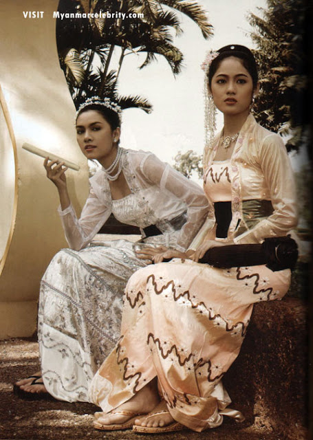 Burmese Classic Fashion Wearing and Burmese Cute Model Girls ...