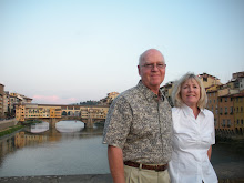 Ray and Christy overlooking Arno River, Florence, Italy