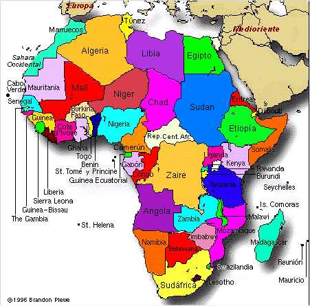 Historia y Geografía: Continentes - África
