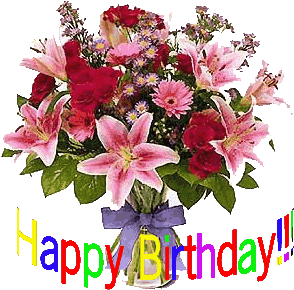 Image result for happy birthday flowers