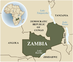 Waar ligt Zambia?