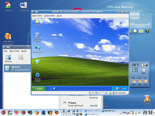 Contoh Tampilan VirtualBox Contoh Tampilan VirtualBox