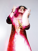 Di Leva in his glam/space kaftan