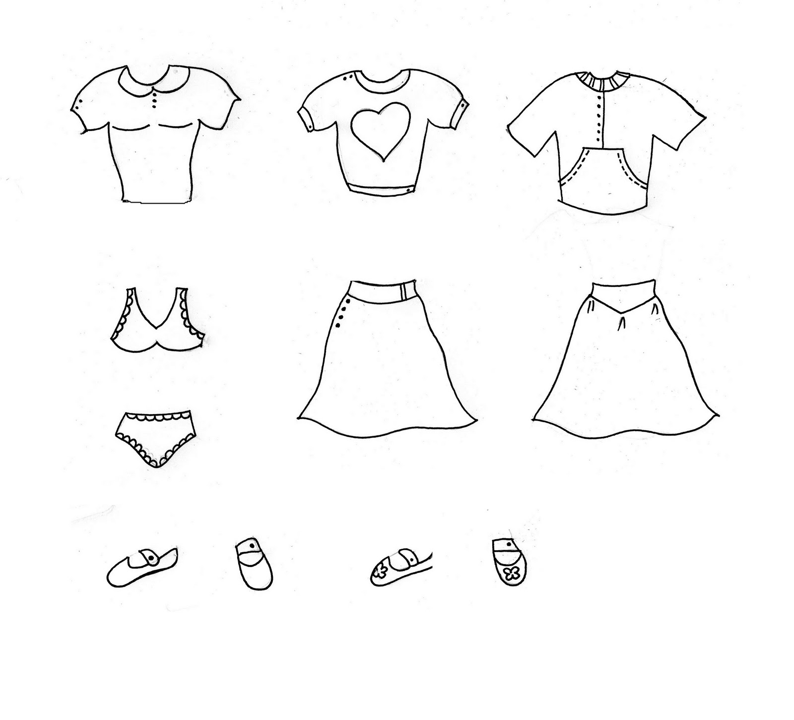Dibujos de niños y niñas para iluminar recortar y vestir - Imagui