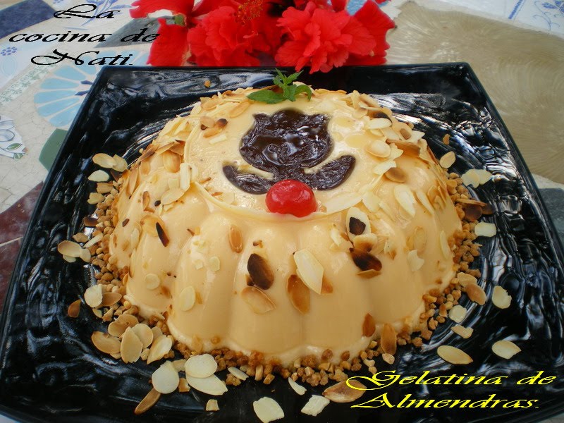La Cocina de Nati. GELATINA DE ALMENDRAS.