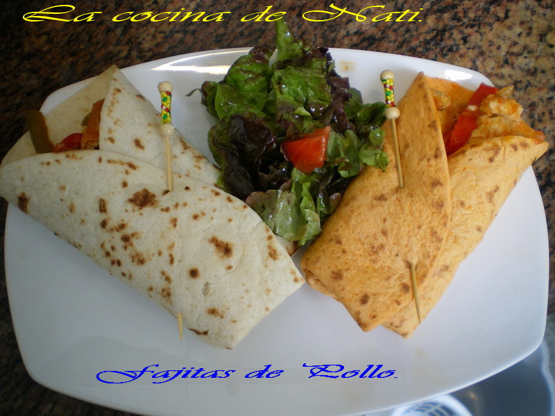 La Cocina de Nati. FAJITAS DE POLLO Y VERDURAS.