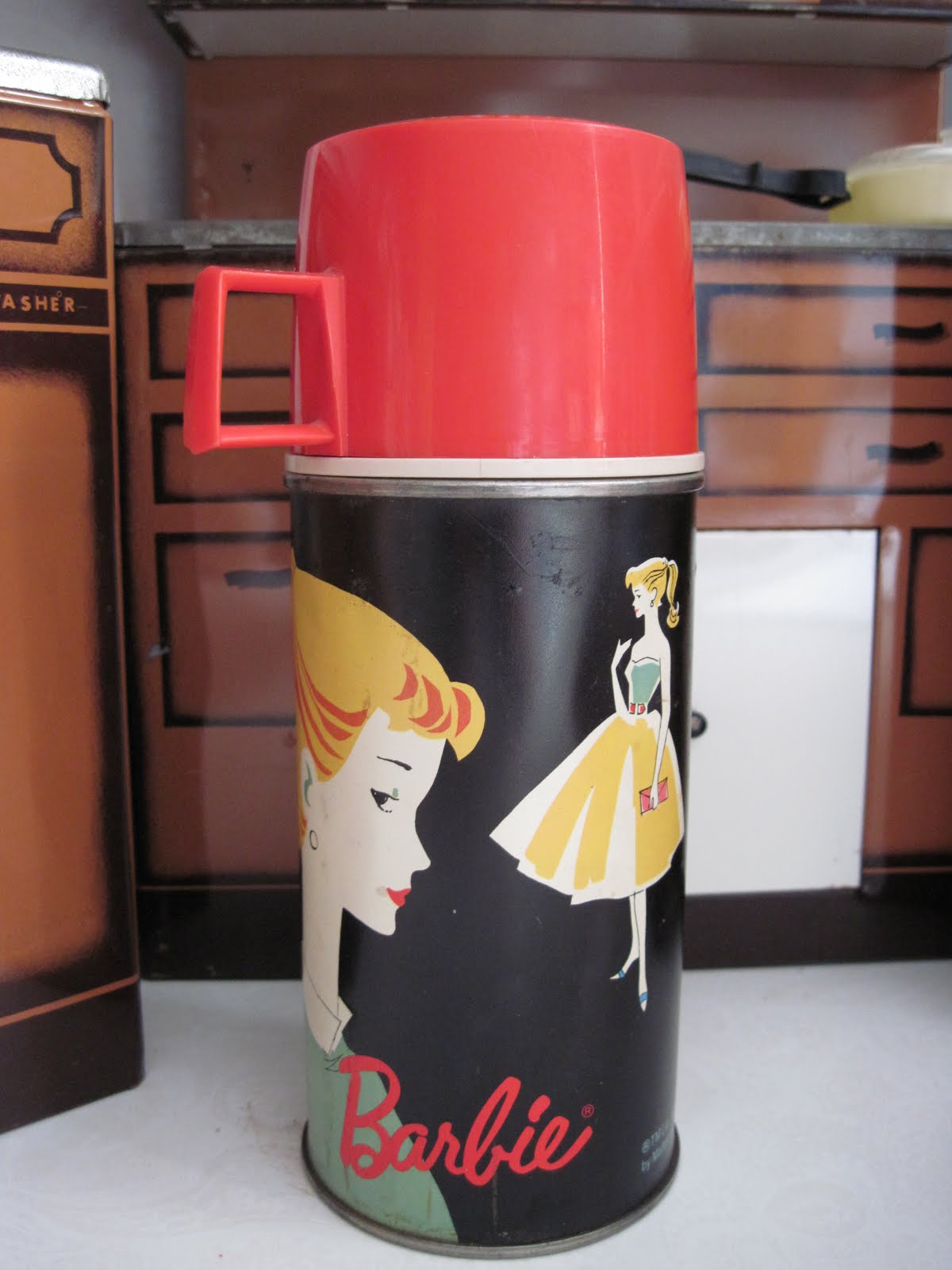 vintage barbie thermos