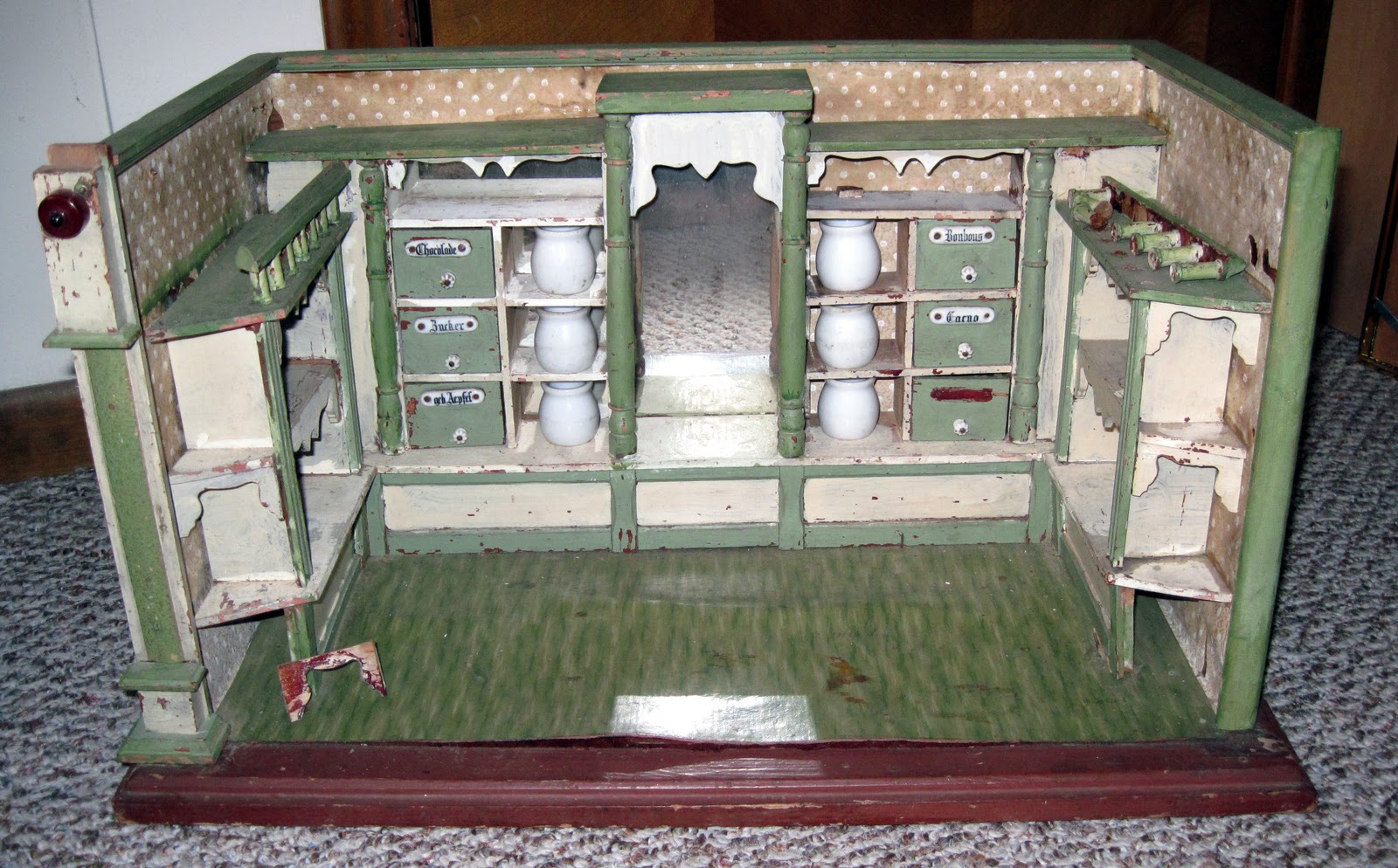 Antique 1890 dollhouse  Doll houses for sale, Wooden dolls house