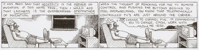 You can tell the energy level of a cartoonist by how many words he underlines in the first panel of his cartoon. You can tell the energy level of a cartoonist by how many words he underlines in the first panel of his cartoon.
