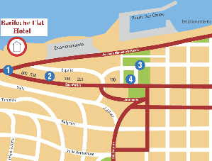 Mapa del Hotel Bariloche Flat