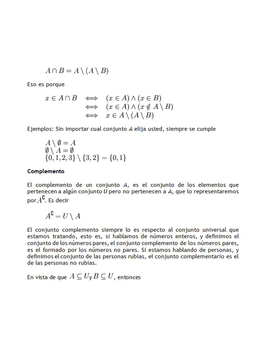 Teoría de Conjuntos teoría de Conjuntos