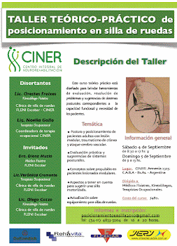 TALLER TEÓRICO PRACTICO DE Posicionamiento en Silla de Ruedas