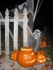 Carved Pumpkins at Entrance