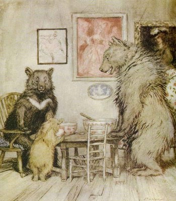 a summary of goldilocks and the three bears a story by robert southey The version of this fairy tale which has been the most influential upon other later versions was published by robert southey in 1837, titled, the story of the three bears this version has been so influential, in fact, that many mistake this as the original version of the fairy tale. a summary of goldilocks and the three bears a story by robert southey The version of this fairy tale which has been the most influential upon other later versions was published by robert southey in 1837, titled, the story of the three bears this version has been so influential, in fact, that many mistake this as the original version of the fairy tale.