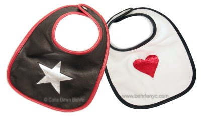 Leather baby bibs! leather-baby-bibs