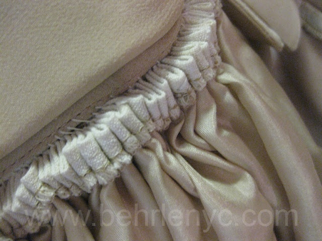 cartridge pleating, inside
