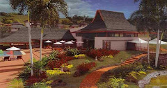 architectural perspective of the bali inspired houses