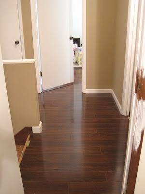 Flooring Progress: Upstairs Hallway Flooring Progress: Upstairs Hallway