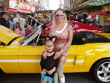 Kaymin & I in front of Gma Debbies Mustang