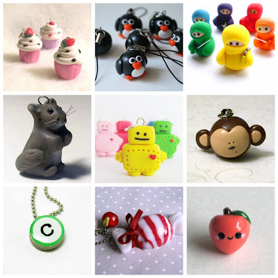 There is a huge variety of polymer clay stuff on Etsy these are just some