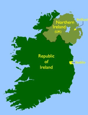 Ireland Map North And South Siiru Fil Ardh - Berjalanlah Di Muka Bumi: Menjejak Badai Ke Ireland Utara