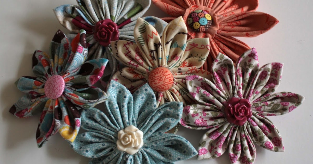 Stampin' From Home Fabric Flowers Tutorial