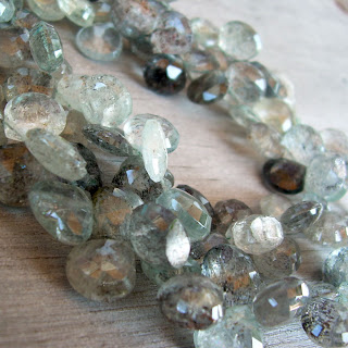 moss aquamarine beads
