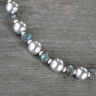 labradorite pearl necklace
