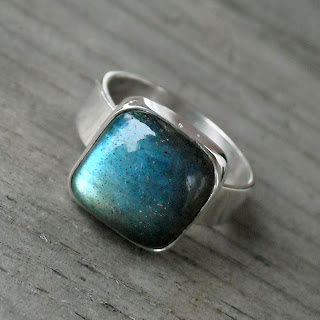 blue labradorite ring