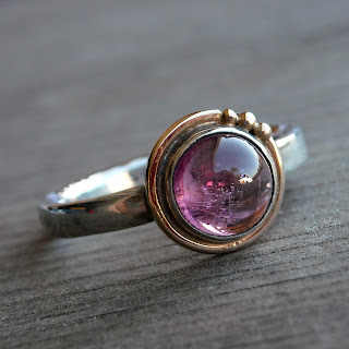 pink tourmaline ring