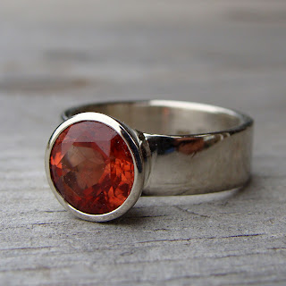 chunky sunstone ring
