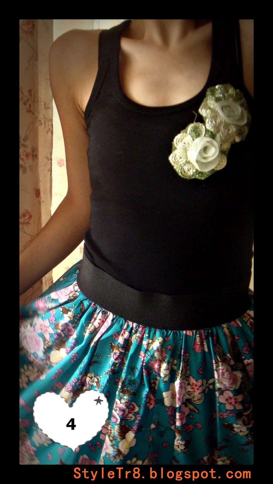 [Puffy+Flowery+Semi-High-Waisted-Skirt+(2).JPG]
