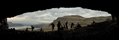 Ice Age Floods carved cave.