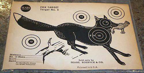 Vintage Sears Jackrabbit Jack Rabbit No 11 22 Shooting Target 