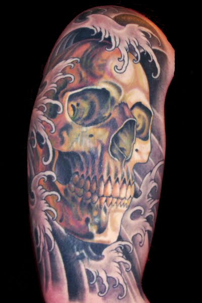 Friendship tattoo's is happy that he doesnt have the "tribal skull birthday