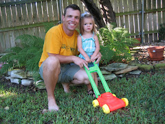 Daddy and Skyler "Mowing"