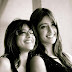 Ileana with her sister Farrah-Rare Photo Black & White