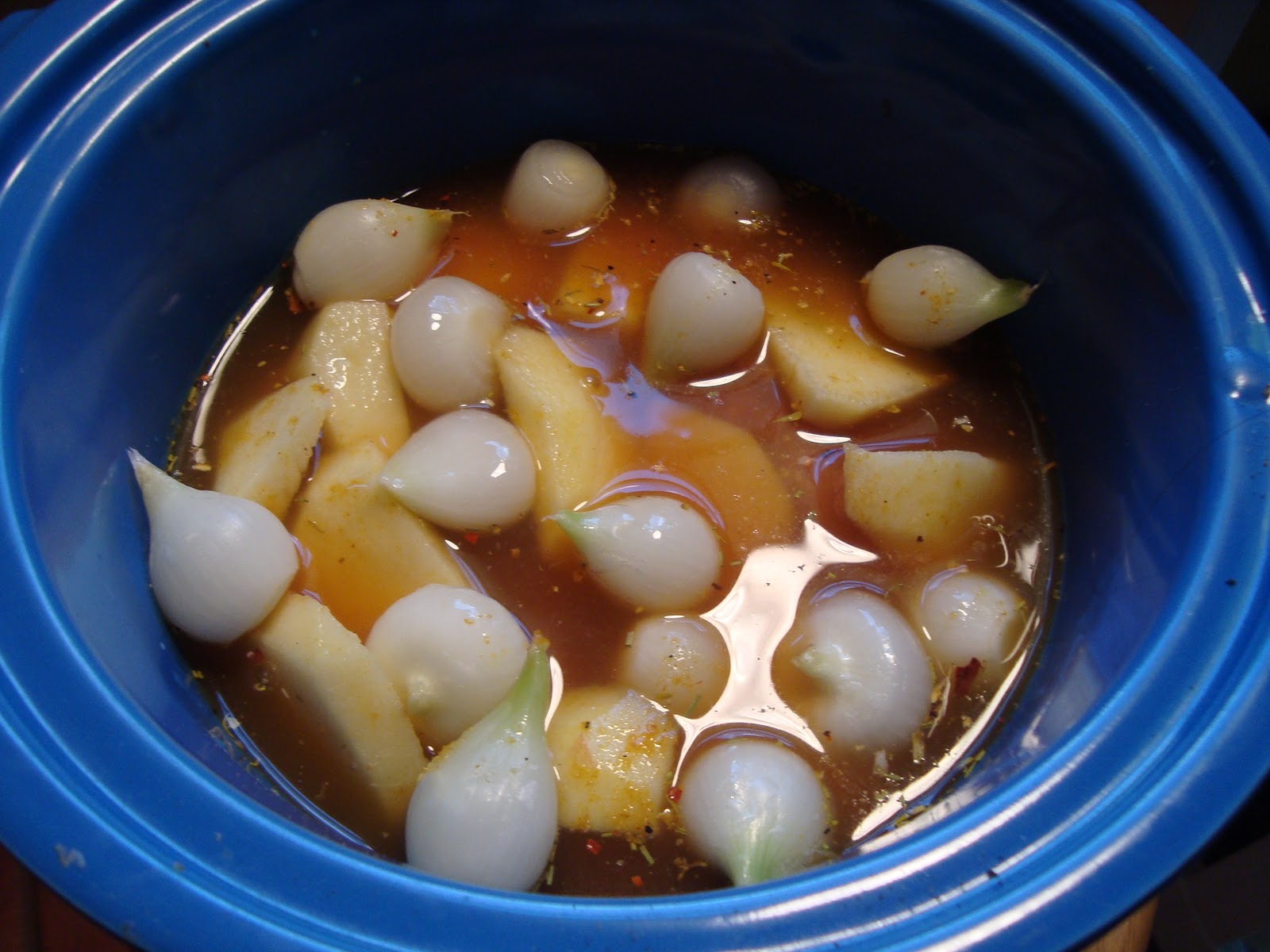 A Couple in the Kitchen SlowCooker Pork with Apples and Onions