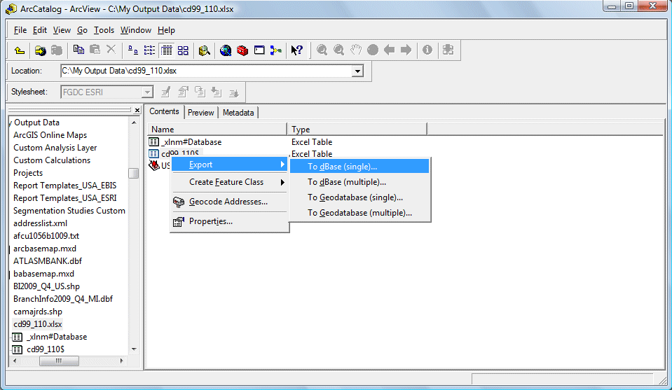 open dbf file
