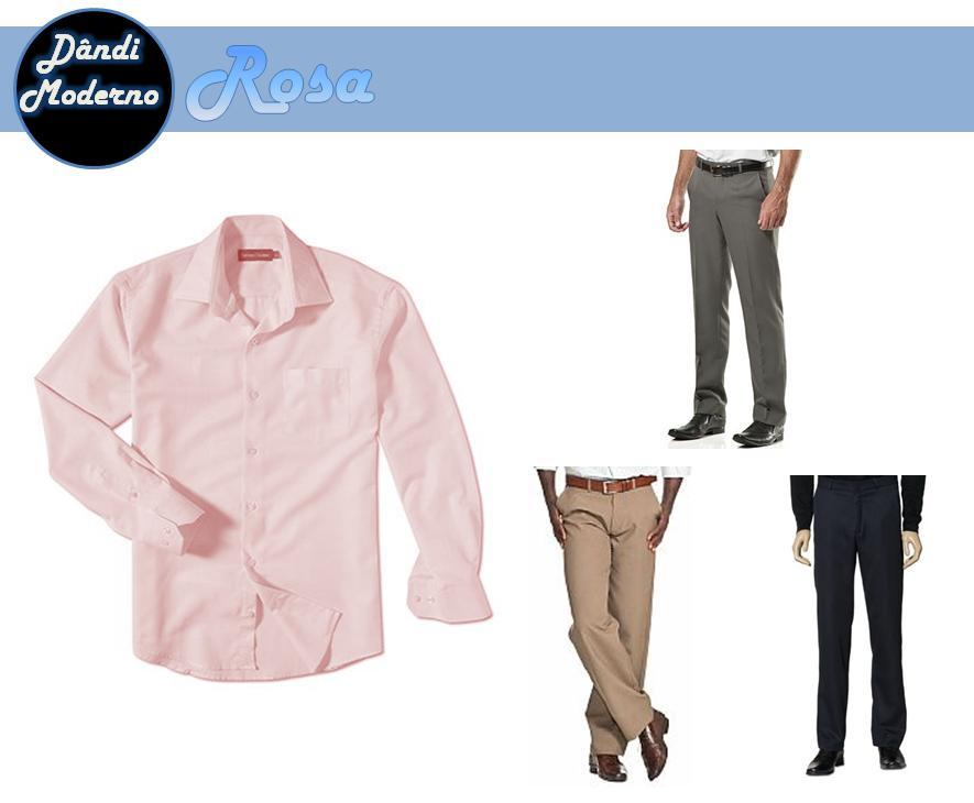 camisa rosa combina com calça jeans