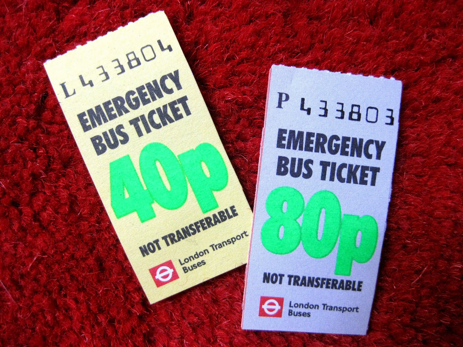 bus tickets