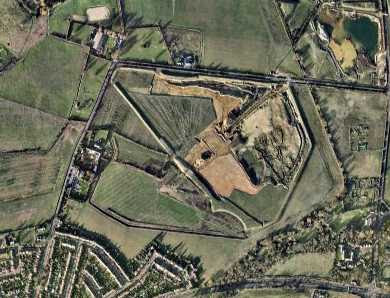 aerial view of the site