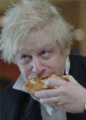 Boris Johnson munching toast