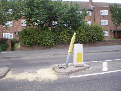 one smashed up central island