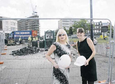 two hard hats launch the works