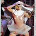 Usando véu de freira Lady Gaga faz show em Milão