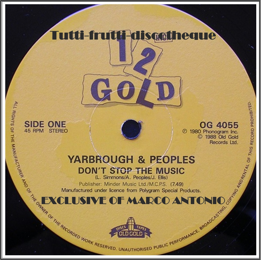 Top Vinilos Discotheque Varios Yarbrough & Peoples (Don't Stop The