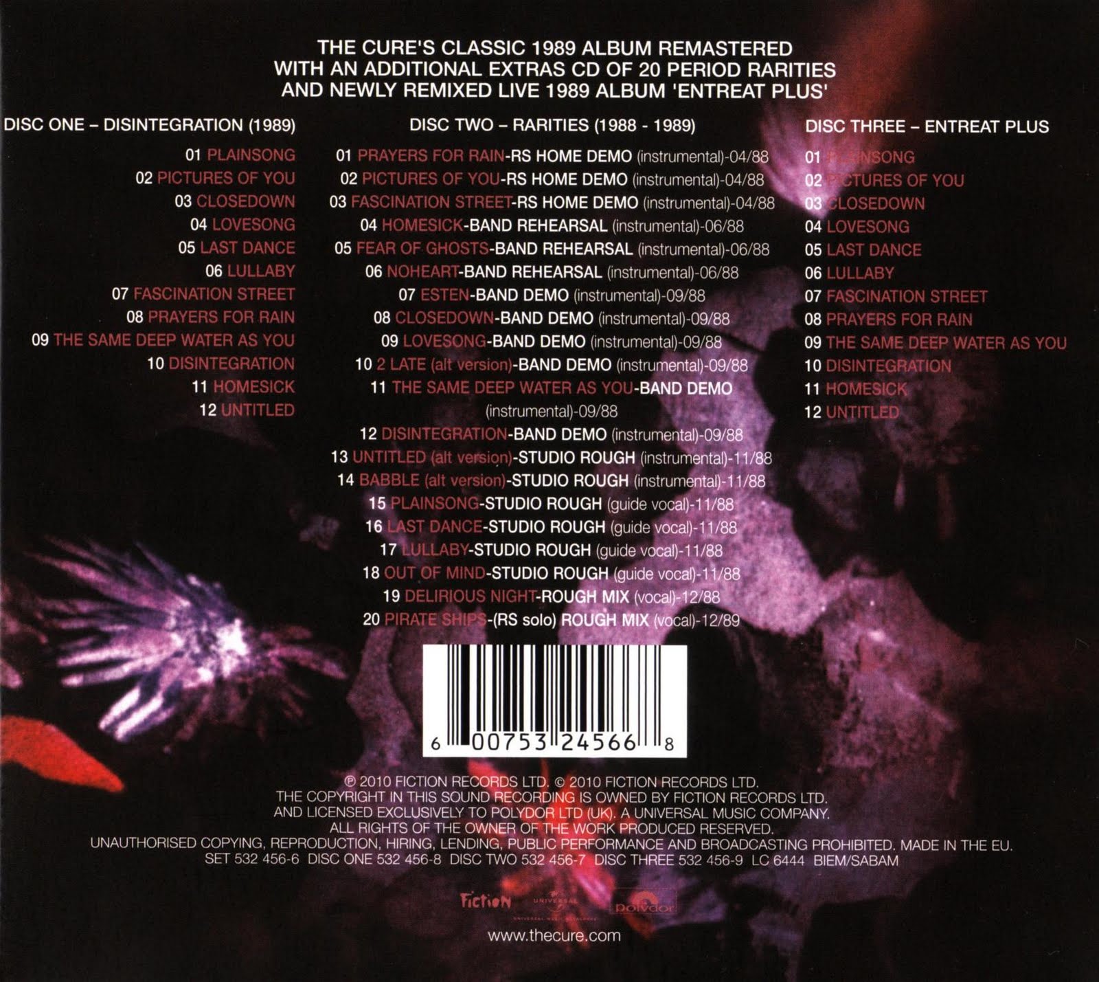 The Cure - Disintegration [Remastered Deluxe Edition] (2010) FLAC