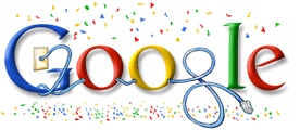 Logo de Google para el 1 de Enero de 2008 Logo geek de Google