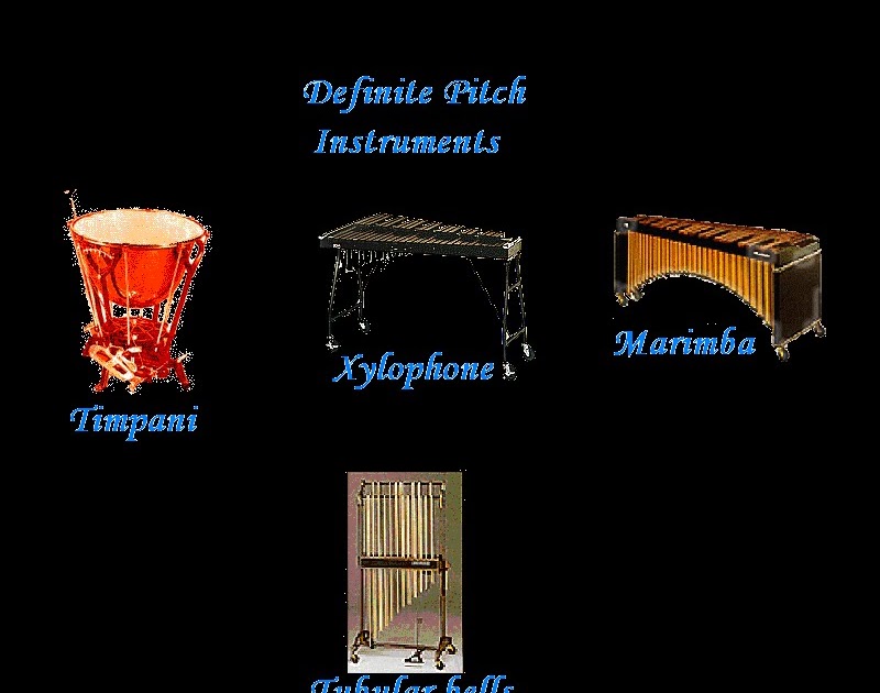History of Music and Musical Instruments Definite Pitch Instruments